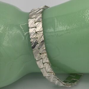 Well Constructed Semi Rigid Sterling Silver Bracelet